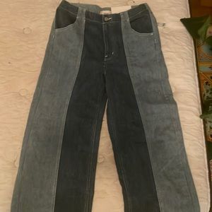 Unique color block Urban Outfitters, BDG brand blue jeans, size 30